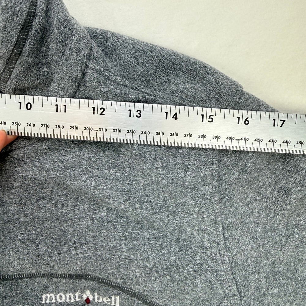 Montbell Melange Gray Full Zip Fleece Jacket Women Medium Outdoor - Picture 10 of 16